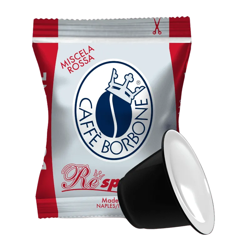 100 Capsule BORBONE Respresso Miscela RED Compatibili Nespresso