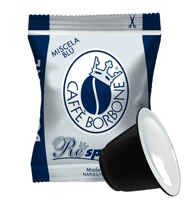 100 Capsule BORBONE Respresso Miscela BLU Compatibili Nespresso