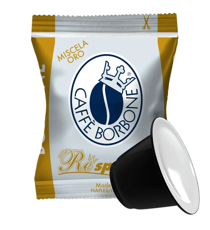 100 Capsule BORBONE Respresso Miscela ORO Compatibili Nespresso