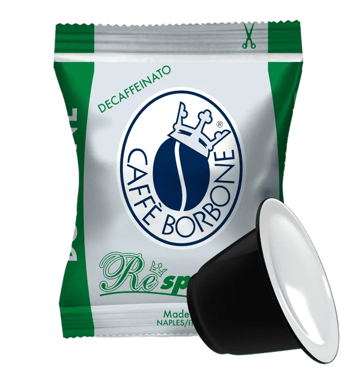 100 Capsule BORBONE Respresso Miscela DEK Nespresso Compatibili