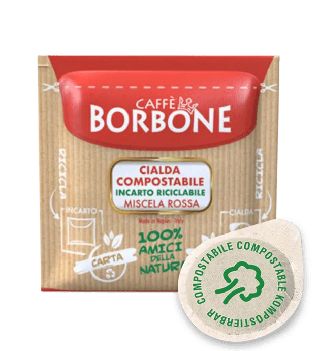 150 Cialde ESE Borbone Miscela RED Rossa 44mm - Sapore Forte e Deciso