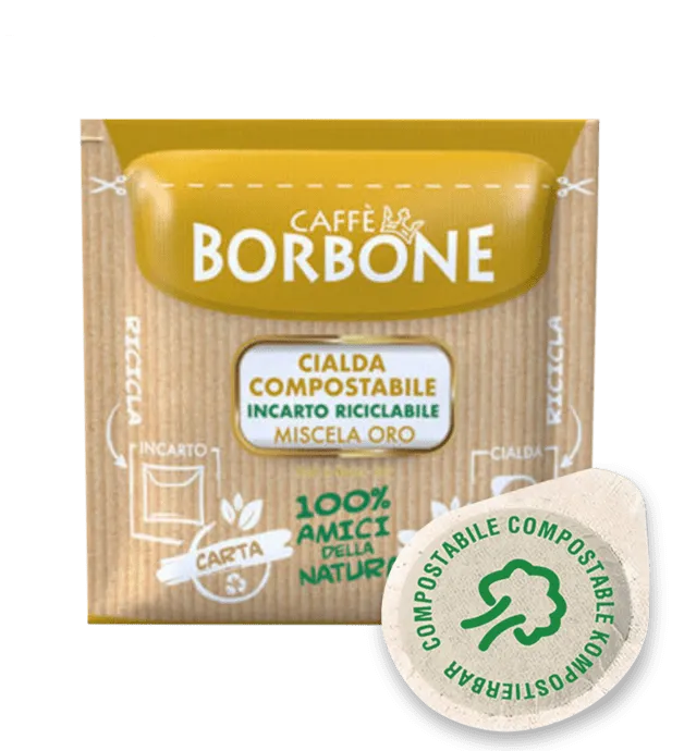 150 Cialde ESE Borbone Miscela ORO 44mm - Vero Espresso Napoletano per Intenditori