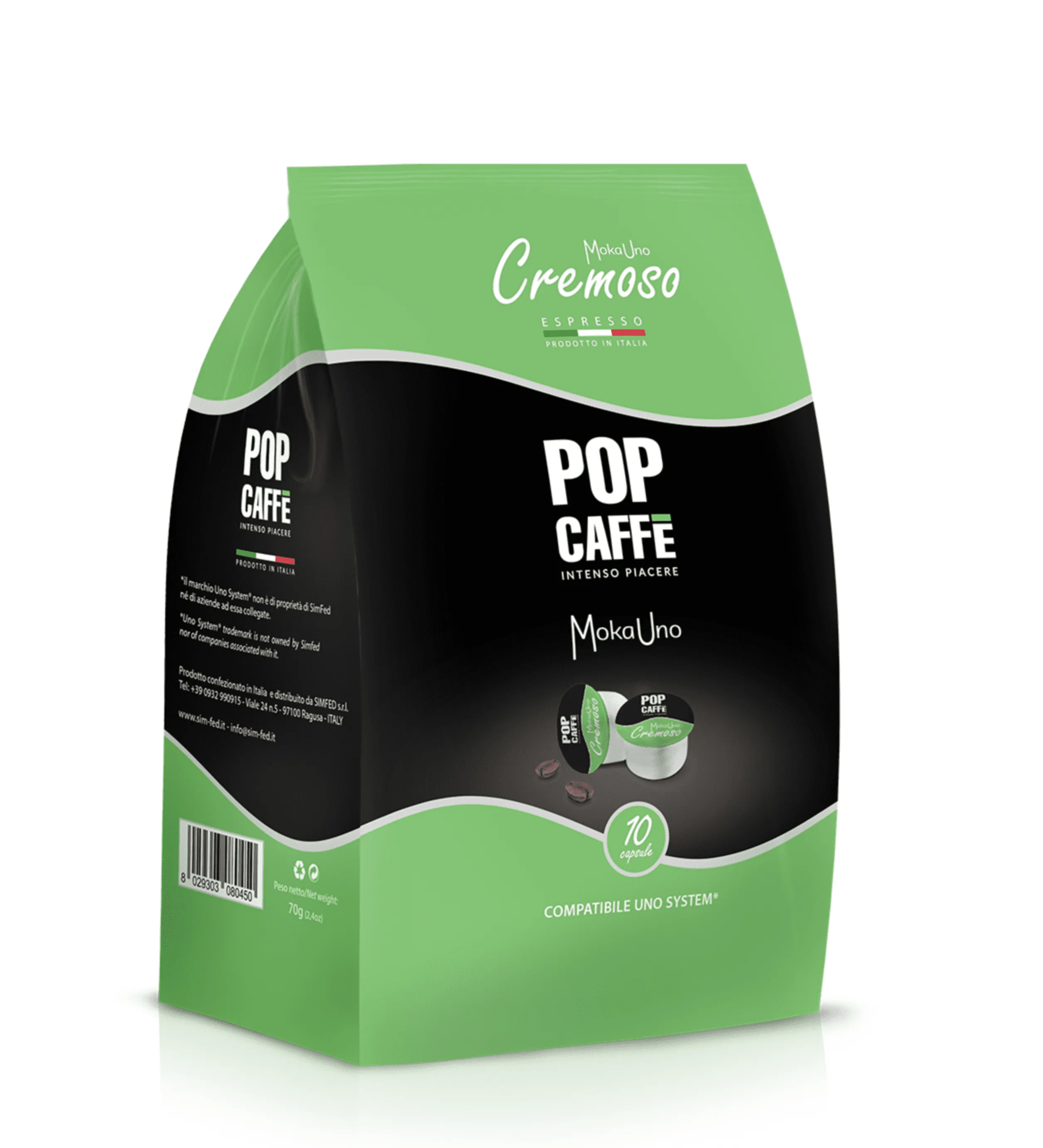 Moka Uno Pop caffè UNO System CREMOSO
