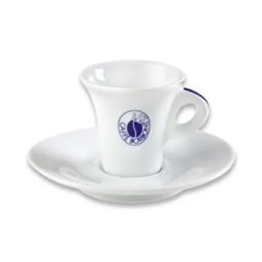 Set 6 tazzine caffè porcellana con piattini Borbone - Design elegante