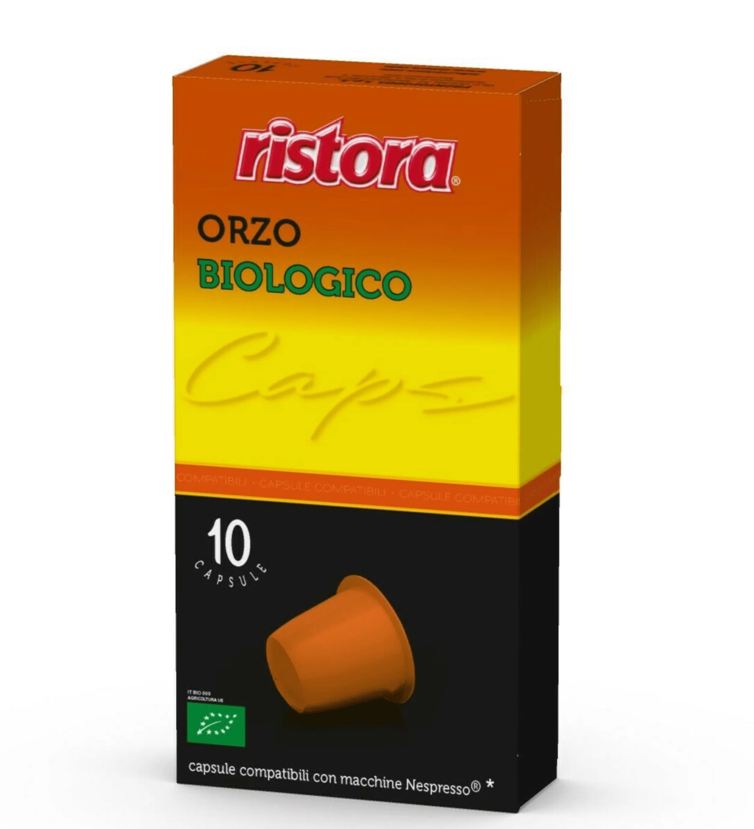 10 Capsule Orzo Bio Solubile Ristora - compatibili Nespresso