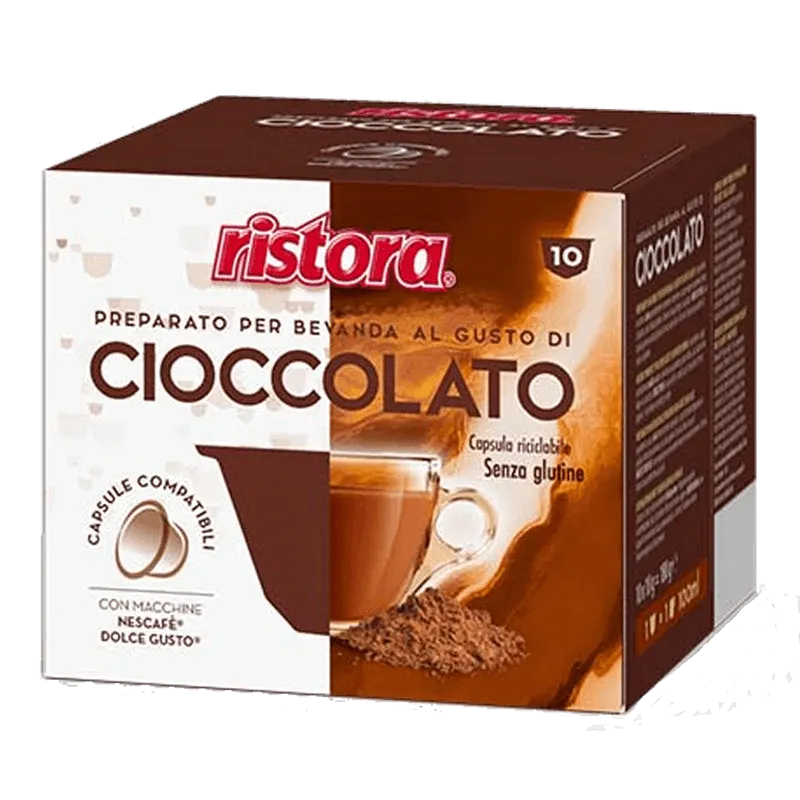 10 Capsule Ristora CIOCCOLATO - compatibili Nescafé Dolce Gusto