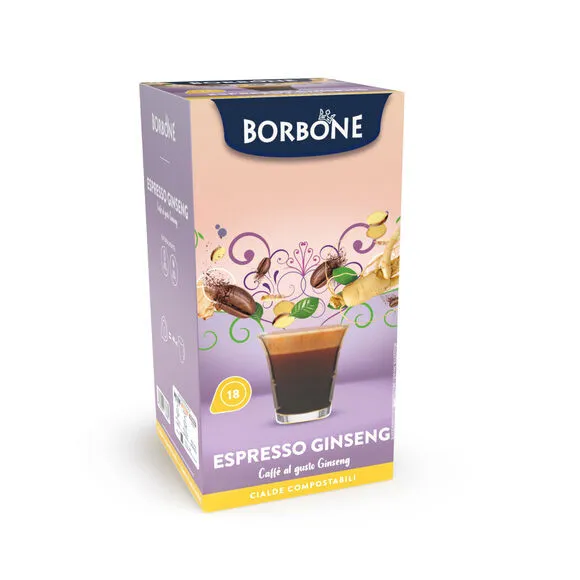 18 Borbone Caffè al GINSENG Cialde ESE 44 Filtro Carta - Energia