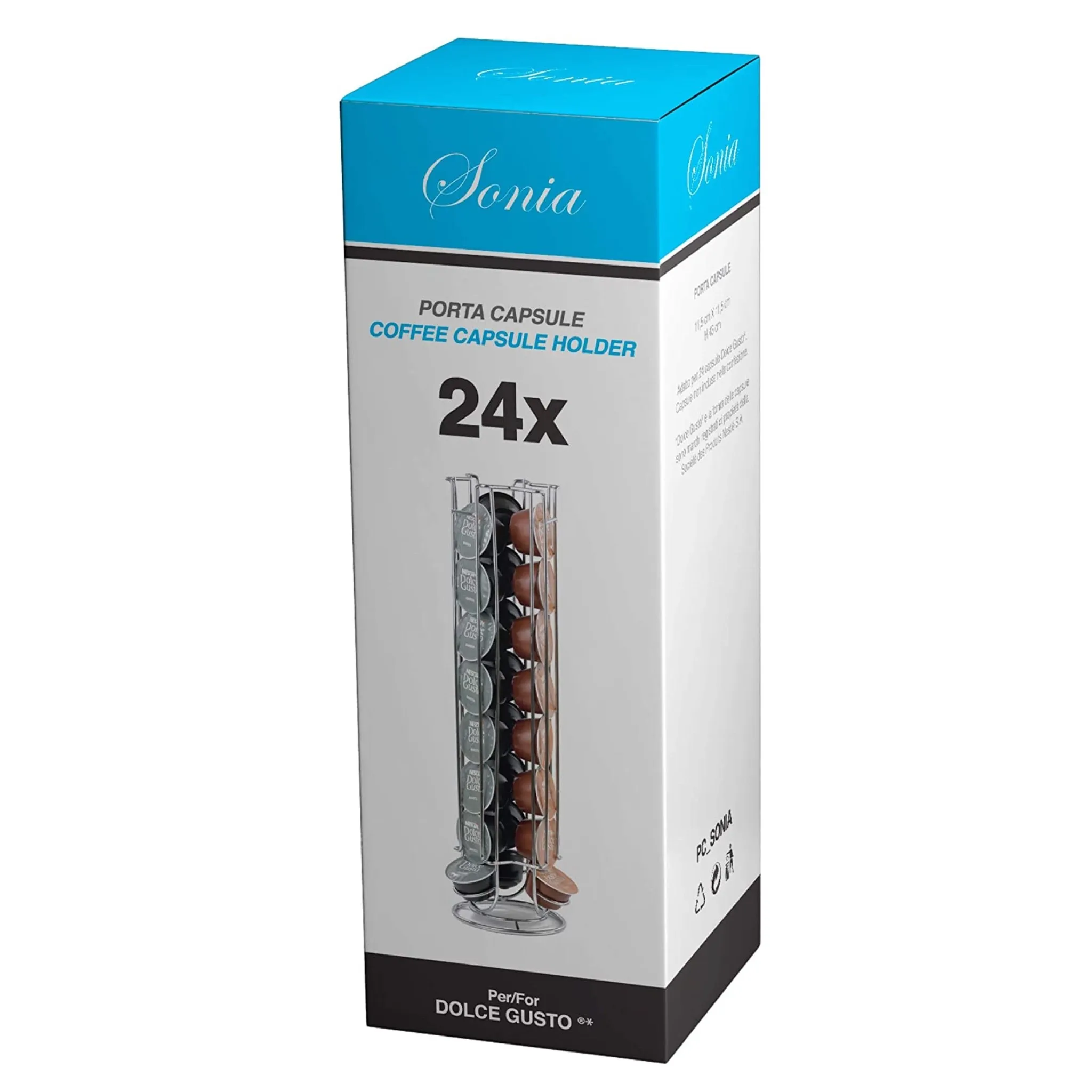 24 Capsule SONIA Dolce Gusto Portacapsule - Organizer Verticale