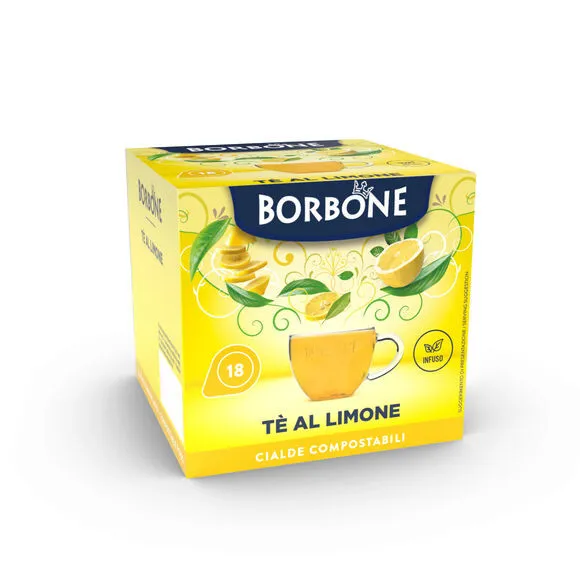 18 Cialde ESE TÈ LIMONE Caffè Borbone 44 Filtro Carta - Infuso