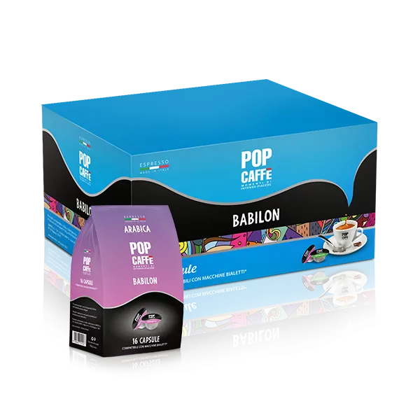 96 Pop Caffe Babilon ARABICA Capsule Bialetti Compatibili - Premium