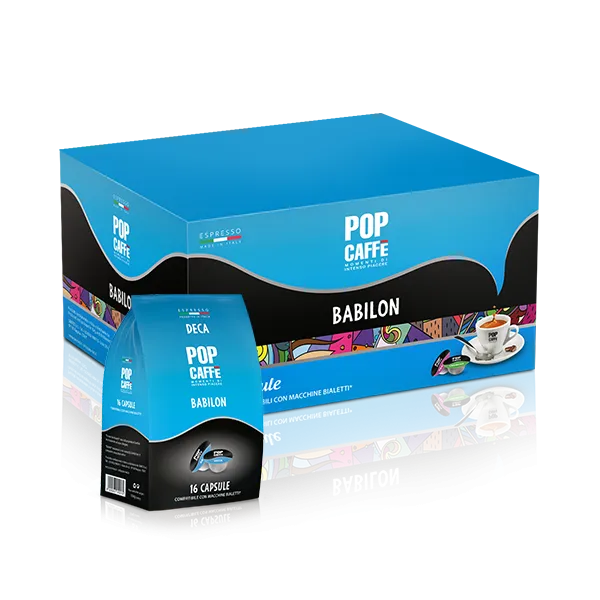 96 Pop Caffe Babilon DECA Capsule Bialetti Compatibili - Decaffeinato