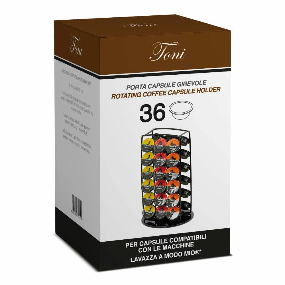 36 Capsule TONI Girevole Lavazza A Modo Mio Portacapsule - Verticale
