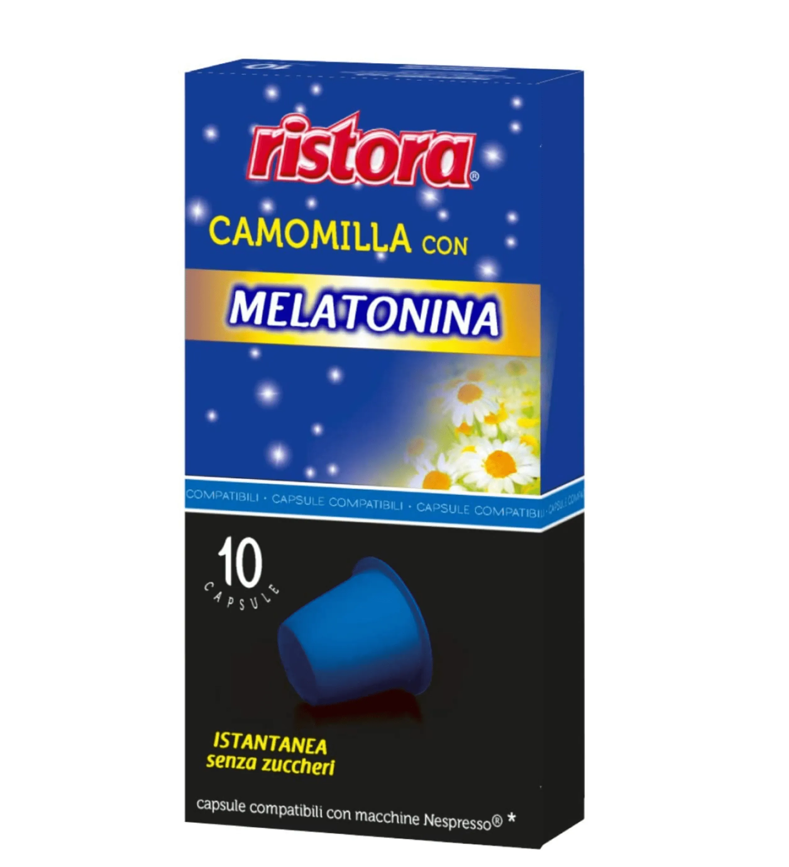 10 Capsule Camomilla con Melatonina Ristora - compatibili Nespresso