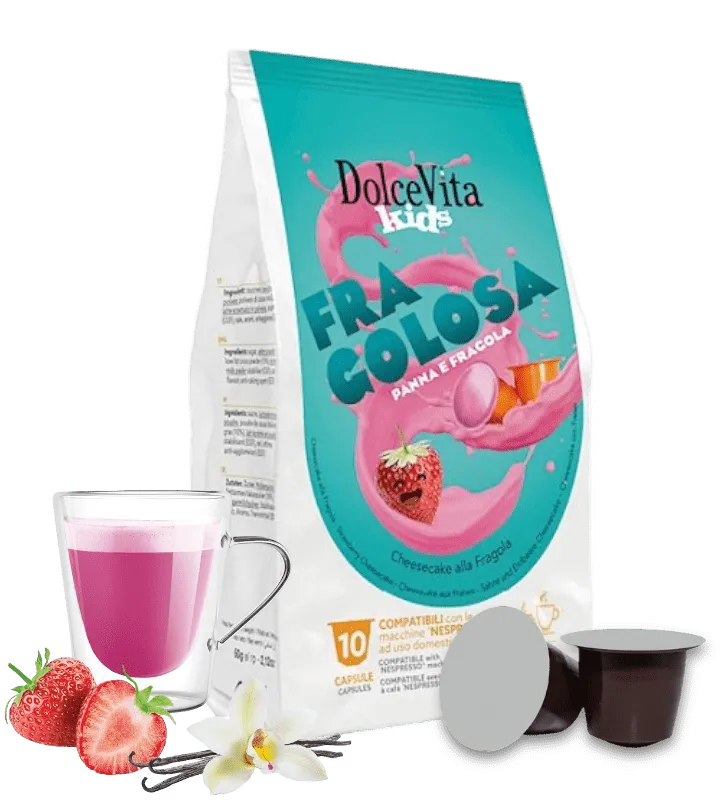 10 Capsule Fragolosa Cheesecake Fragola Dolce Vita - compatibili Nespresso