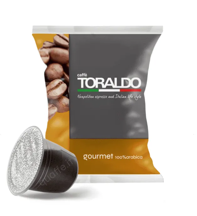100 Capsule Toraldo Gourmet 100% Arabica Nespresso - Intensità 5/5