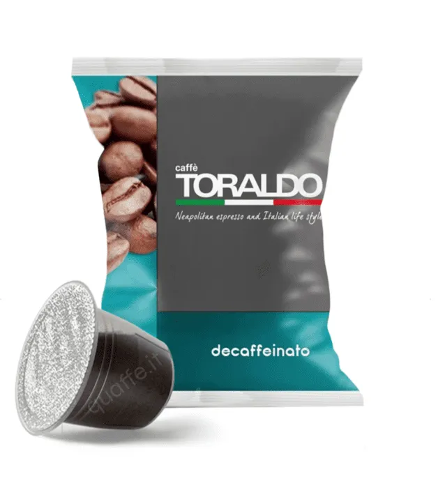 100 Capsule Toraldo Decaffeinato Blend Nespresso - Intensità 3/5