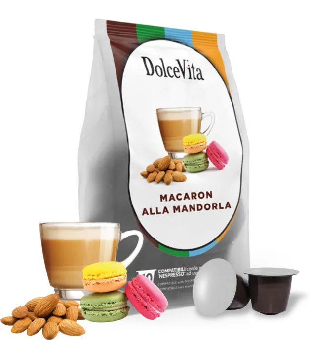10 Capsule Dolce Vita Macaron Mandorla Compatibili Nespresso - Dolce Francese