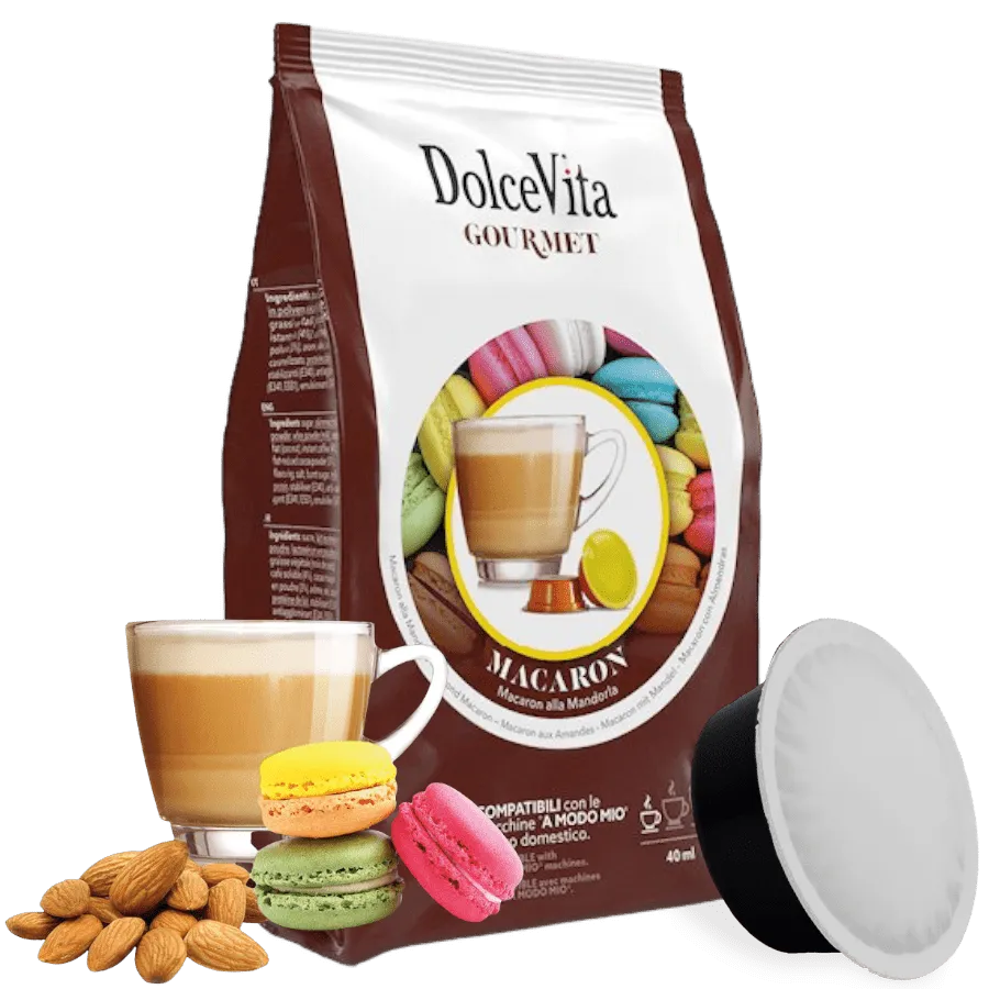 Macaron alla Mandorla Dolce Vita 16 capsule - Lavazza A Modo Mio