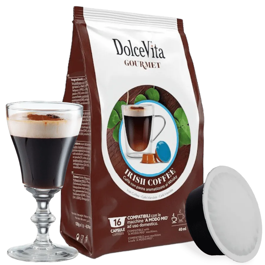 Irish Coffee Dolce Vita 16 Capsule Lavazza A Modo Mio - Tradizionale Irlandese