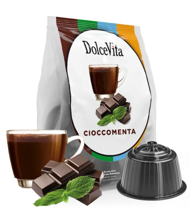 16 capsule Ciocomenta Dolce Vita Nescafé Dolce Gusto compatibili