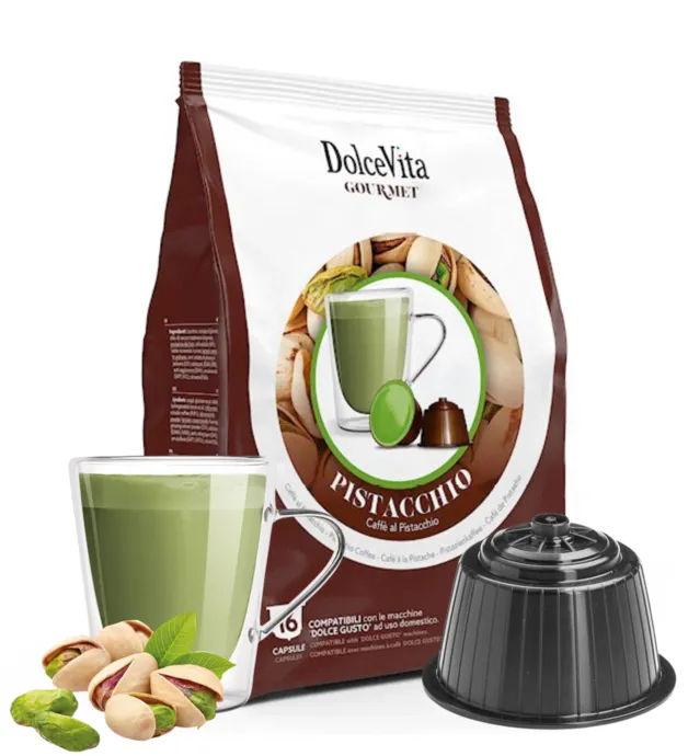 16 capsule Pistachio Dolce Vita Nescafé Dolce Gusto compatibili
