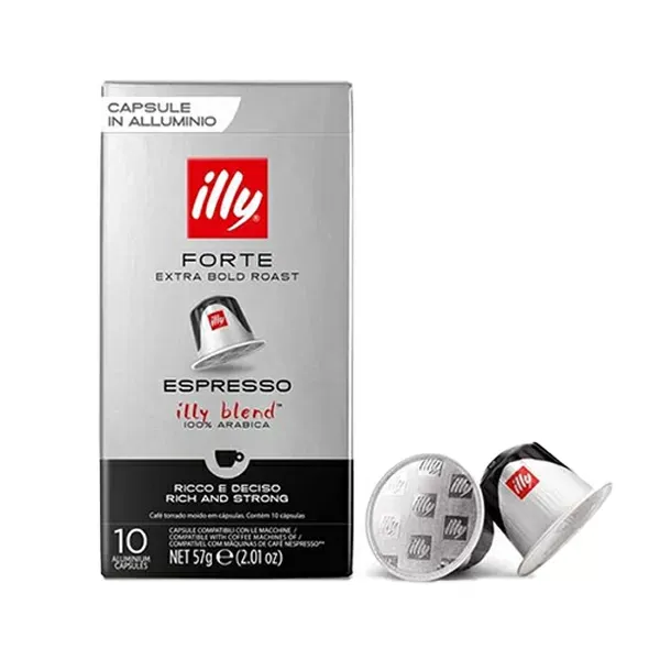 10 capsule Illy Caffè Forte - compatibili Nespresso