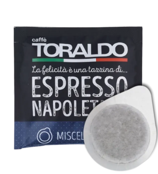 150 Cialde Compostabili TORALDO Miscela Arabica ESE 44mm