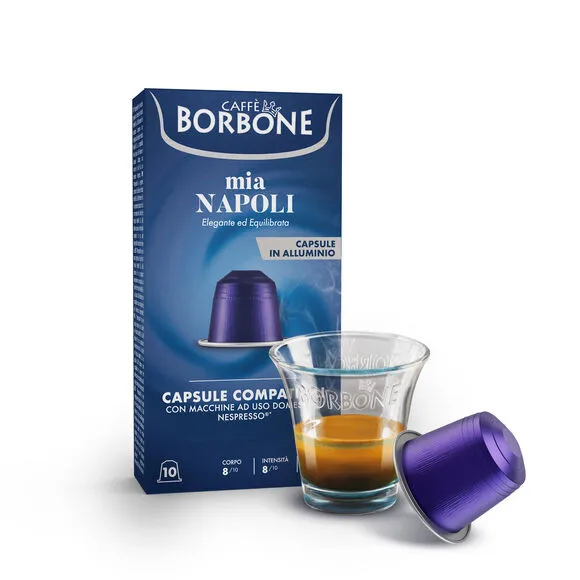 100 Capsule Alluminio Borbone Compatibili Nespresso NAPOLI