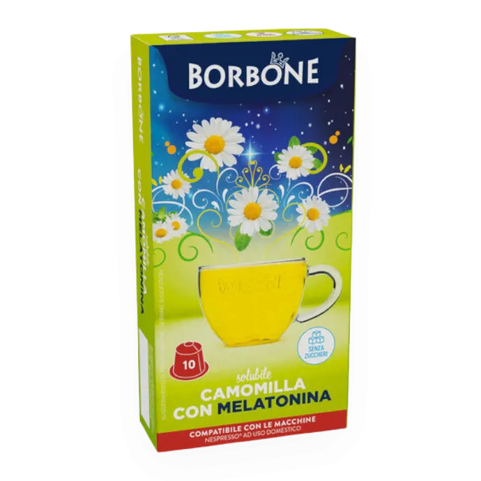 10 Capsule Borbone Camomilla con Melatonina NESPRESSO