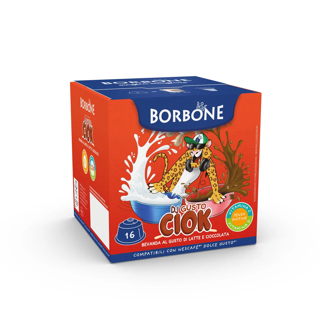 Dj Ciok al Latte Borbone Capsule compatibili NESCAFÈ DOLCE GUSTO