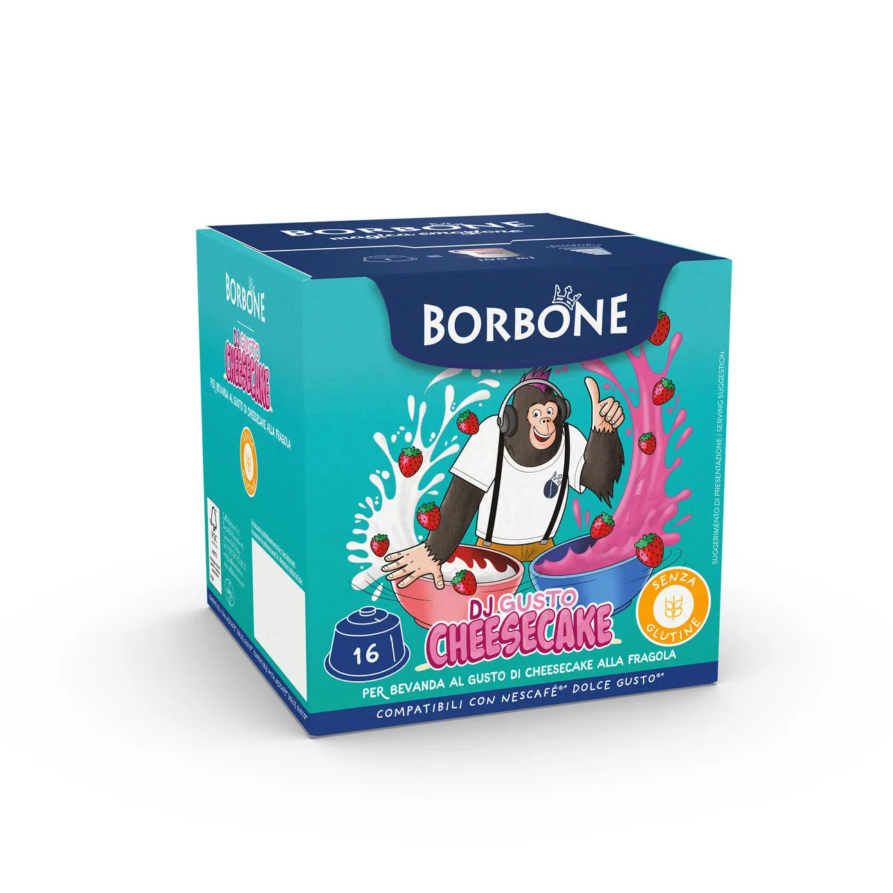 Cheesecake alla Fragola Borbone Capsule compatibili NESCAFE DOLCE GUSTO