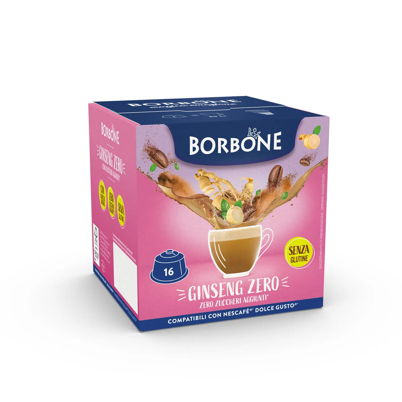 Ginseng Zero Borbone Capsule compatibili NESCAFÈ DOLCE GUSTO