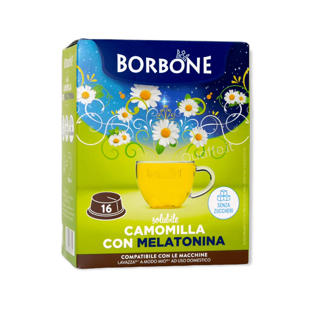 Camomilla con Melatonina Borbone Capsule compatibili LAVAZZA A MODO MIO