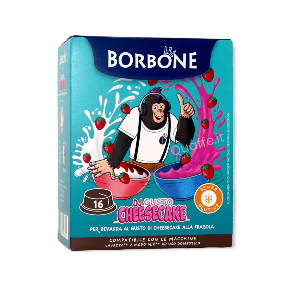Cheesecake alla Fragola Borbone Capsule compatibili LAVAZZA A MODO MIO