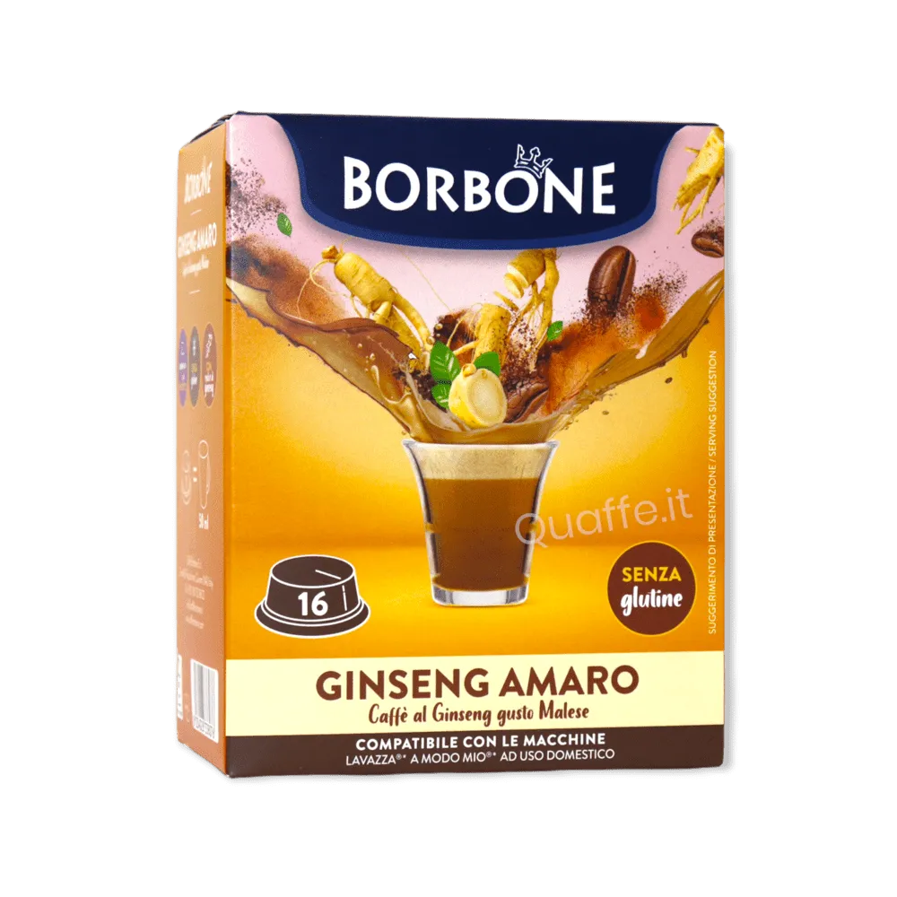 Ginseng Amaro Borbone Capsule compatibili LAVAZZA A MODO MIO