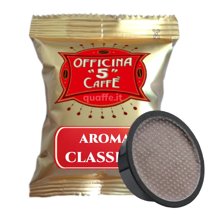 100 Capsule Officina 5 Caffè Miscela AROMA CLASSICO compatibili Lavazza  A Modo Mio