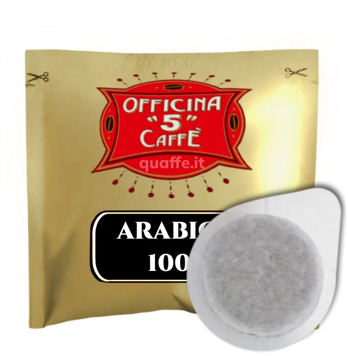 Officina 5 Caffè Miscela 100% ARABICA Cialde Ese Compostabili