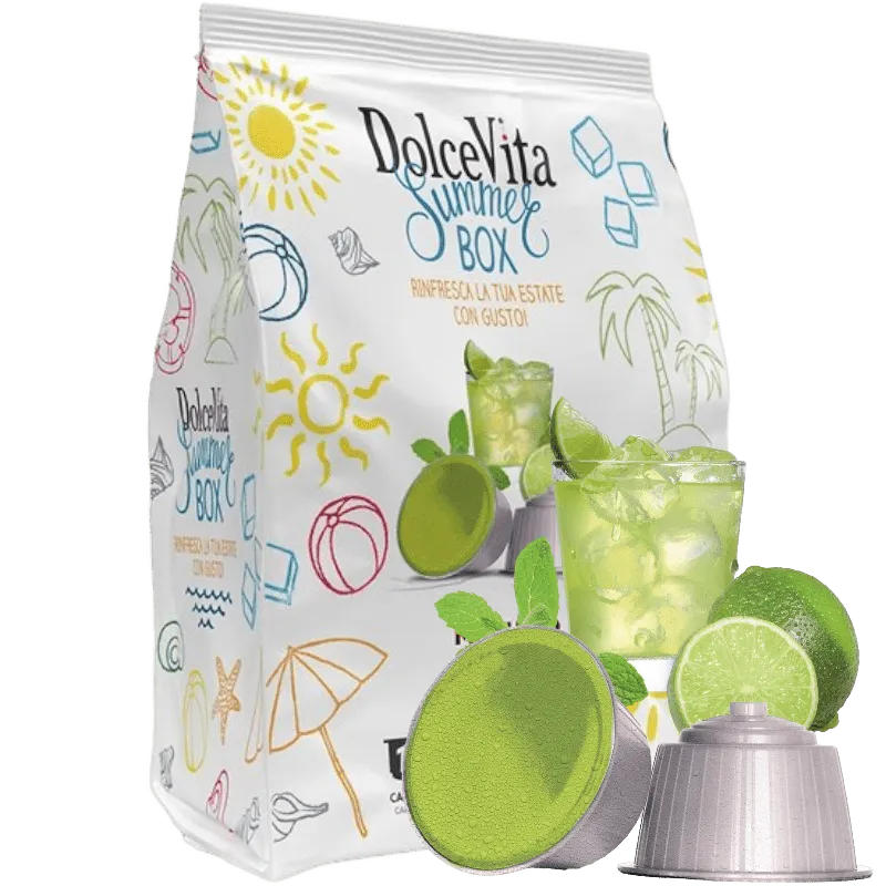 16 Capsule Dolce Vita MOJITO ICE compatibili NESCAFE DOLCE GUSTO Summer box