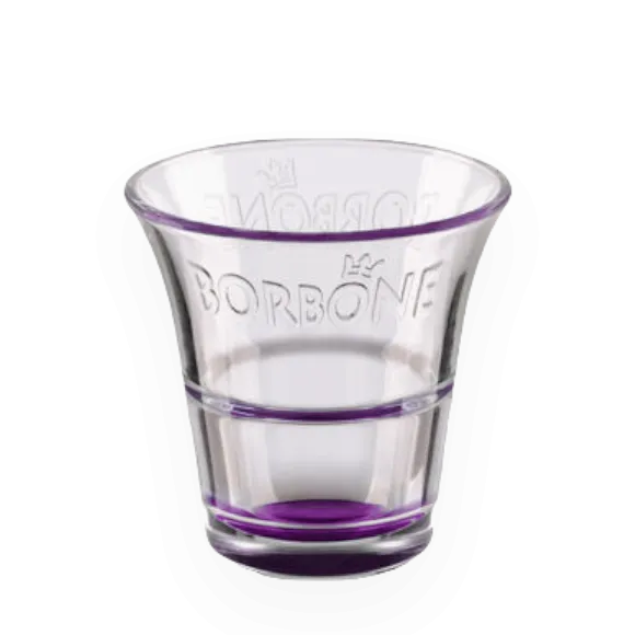 Bicchierino da Caffè in Vetro Borbone colore VIOLA