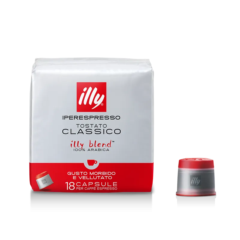 18 Capsule Caffè ILLY ROSSA Iperespresso tostato CLASSICO