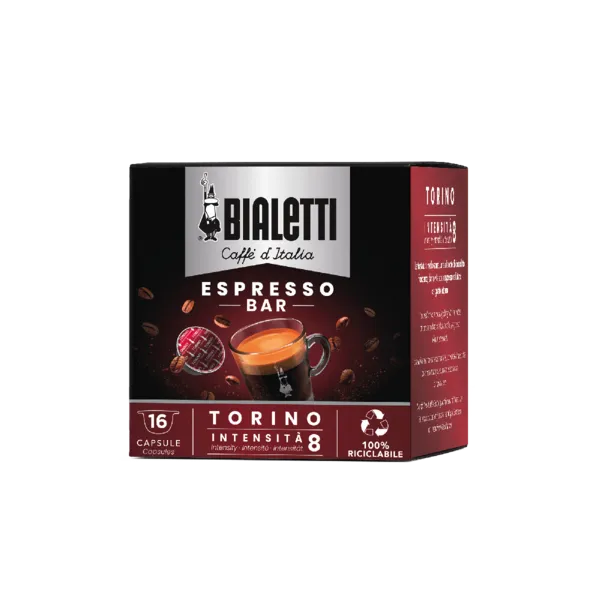 Box 16 Capsule Caffè Bialetti Miscela TORINO Box originale