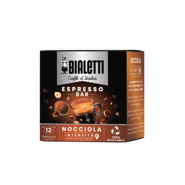 Box 12 Capsule Caffè Bialetti Gusto NOCCIOLA originale
