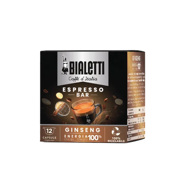 Box 12 Capsule Caffè Bialetti Gusto GINSENG originale