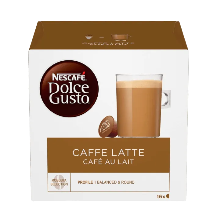 16 Capsule CAFFE LATTE originali Nescafè Dolce Gusto