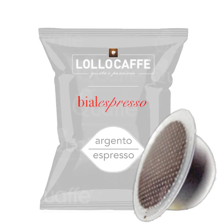 100 Capsule Lollo Caffè compatibili BIALETTI Miscela ARGENTO
