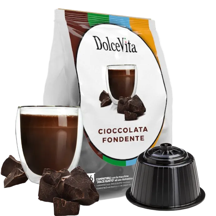 CIOCCOLATO FONDENTE compatibili NESCAFE DOLCE GUSTO capsule Dolce Vita