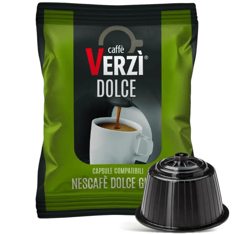 50 Capsule Caffè Verzì Miscela DOLCE compatibili DOLCE GUSTO