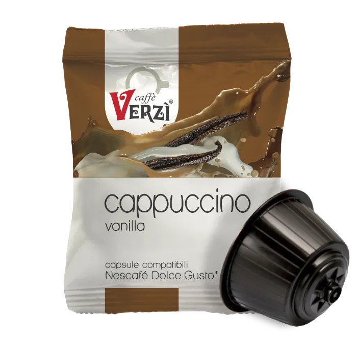 30 Capsule CAPPUCCINO ALLA VANIGLIA Caffè Verzì compatibili DOLCE GUSTO