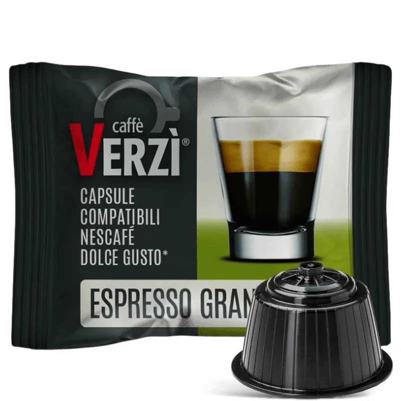 50 Capsule Caffè Verzì Miscela ESPRESSO GRAN CREMA compatibili DOLCE GUSTO