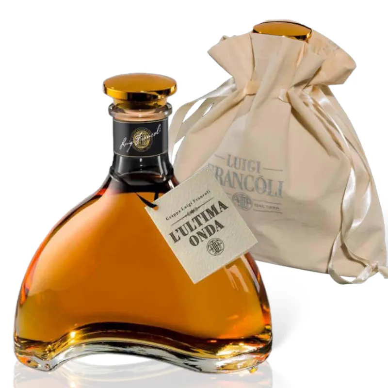 Grappa L'ULTIMA ONDA Edizione Limitata Luigi Francoli con Sacchetto in Velluto 700ml